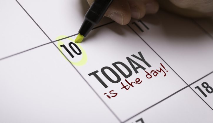 The day has come