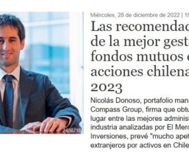 Las recomendaciones de la mejor gestora de fondos mutuos de acciones chilenas para 2023