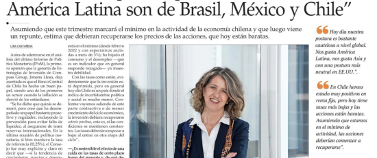Las acciones que nos parecen más atractivas en América Latina son de Brasil, México y Chile