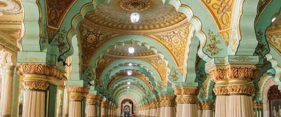 Gold on the ceiling